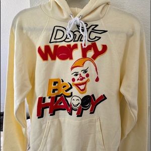 Vintage Don’t Worry Be Happy Hanes Hoodie size M